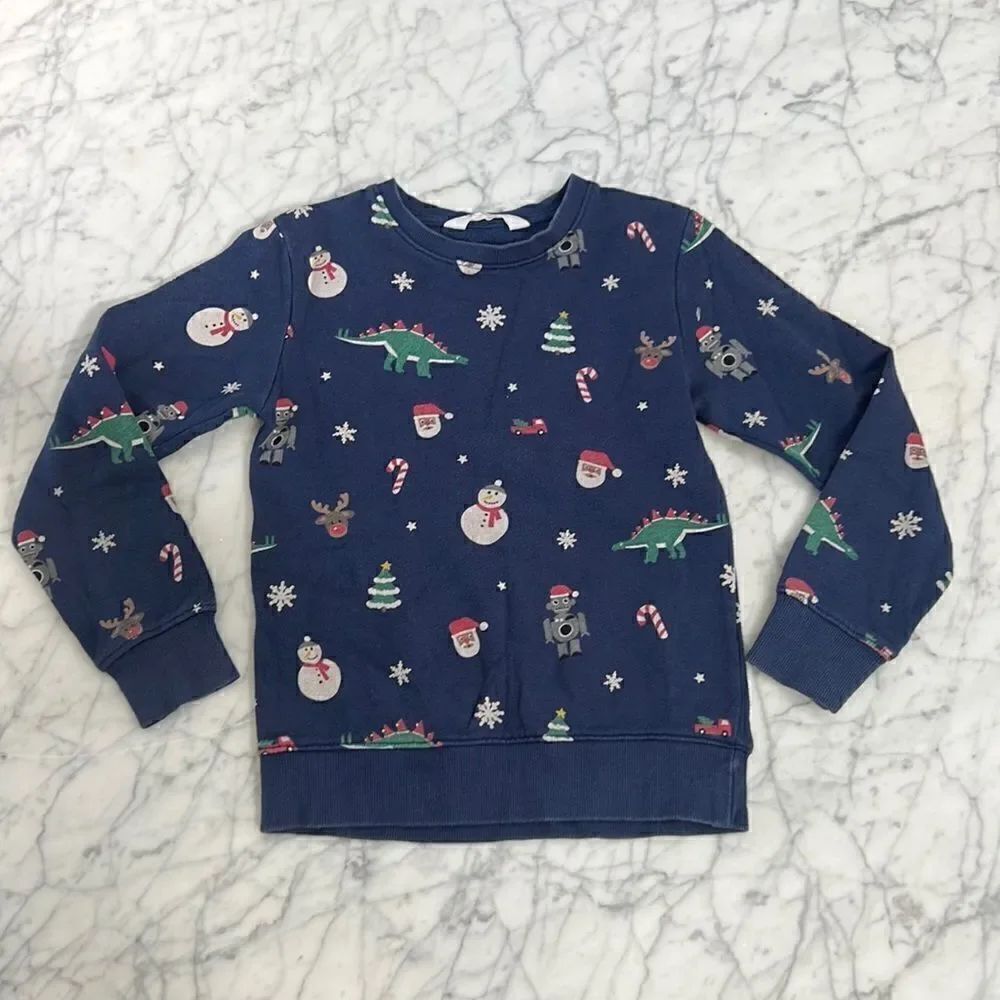 Kids Christmas Sweatshirt Sz 6-8